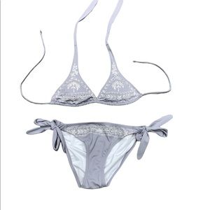 💗NWOT Victoria's Secret Gray Bikini Set